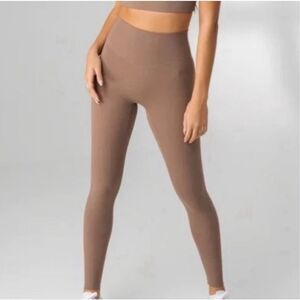 Vitality brown high waisted legging size Large